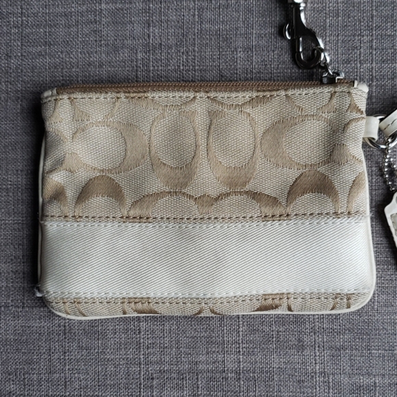 Coach Beige Wristlet - Picture 2 of 8